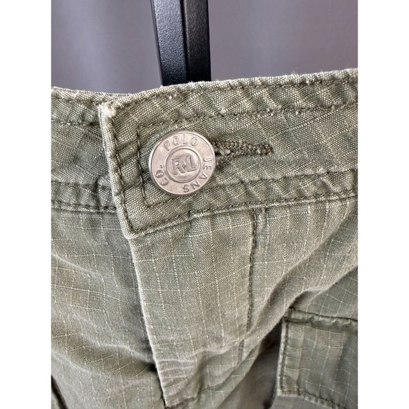 Polo Jeans Co Ralph Lauren Olive Green Cargo Skirt Women's Size 6 - Picture 2 of 7
